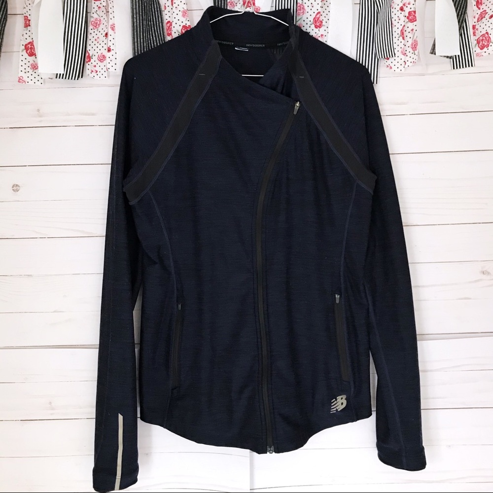 New Balance Anticipate Blue Mesh Accent Jacket